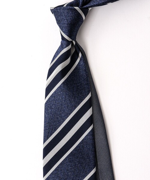 NOLLEY’S(ノーリーズ)の「RBクレリックバスケットストライプ 25SSコレクション(ネクタイ・メンズ・ブルー系その他・FREE)」の2枚目の写真