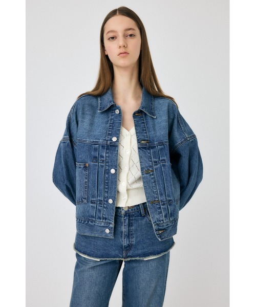セール】【セットアップ対応】TUCK SLEEVE DENIM ジャケット（デニム