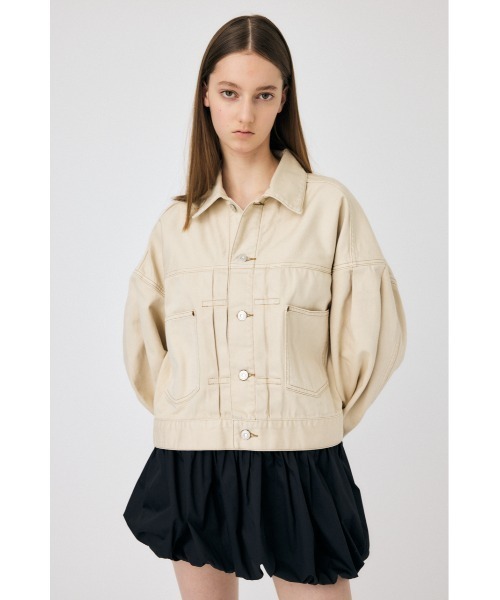 MOUSSY(マウジー)の「【セットアップ対応】TUCK SLEEVE DENIM ジャケット(デニムジャケット・レディース・ブルー/キナリ・FREE)」の19枚目の写真