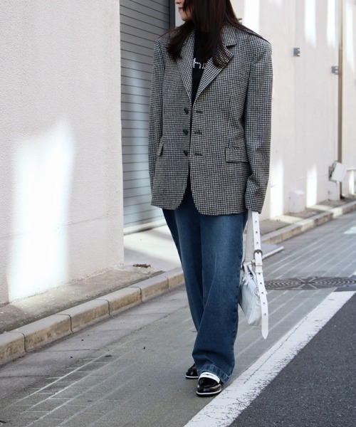 セール】【KIMHEKIM】Washed Wide Jeans (Blue)（デニムパンツ