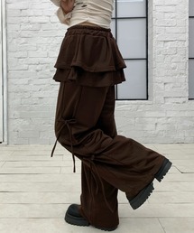 パンツ S ribbon smocking sweat pants THEREDTHREAD / ザレッドスレッド】S ribbon smocking sweat pants