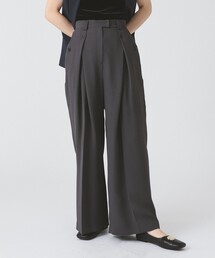 Ray BEAMS | RBS / ボックス タック ワイド パンツ(スラックス)