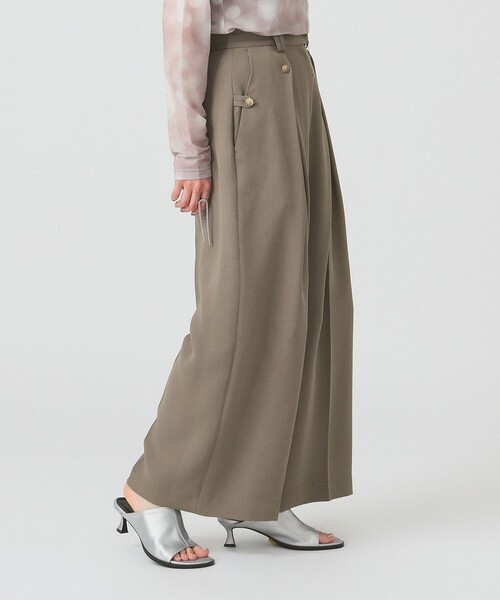 Ray BEAMS(レイビームス)の「RBS / ボックス タック ワイド パンツ(スラックス・レディース・モカ/グレー・0/1)」の10枚目の写真