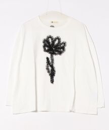 (BD)【BARNDOOR】チュール フリル 一輪挿し 長袖 Tシャツ
