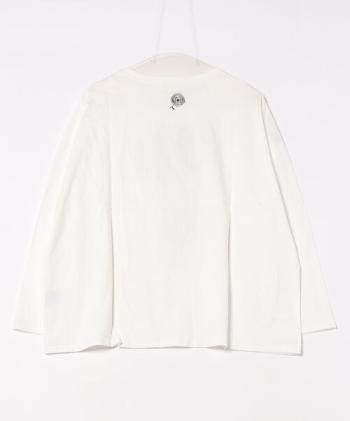 tシャツ (BD)「BARNDOOR」チュール フリル 一輪挿し 長袖 Tシャツ レディース BD)【BARNDOOR】チュール フリル 一輪挿し 長袖 Tシャツ（T