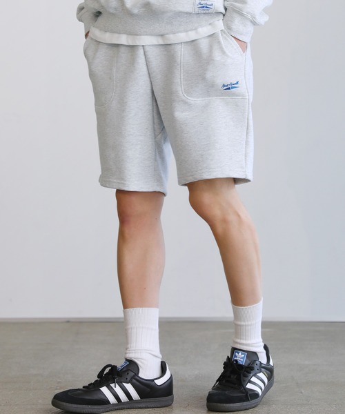 JACK PURCELL(ジャックパーセル)の「CONVERSE JACK PURCELL コーマ裏毛スウェットハーフパンツ(スウェットパンツ・メンズ・グレー/ブルー/ブラック・S/M/L)」の2枚目の写真