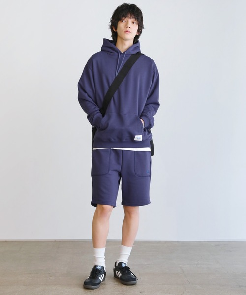 JACK PURCELL(ジャックパーセル)の「CONVERSE JACK PURCELL コーマ裏毛スウェットハーフパンツ(スウェットパンツ・メンズ・グレー/ブルー/ブラック・S/M/L)」の4枚目の写真