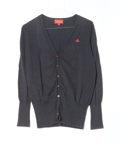 ヴィヴィアンウエストウッド　レッドレーベル　カーディガン　サイズ２　ブラック Vivienne Westwood red label 「Vivienne label」 ニット