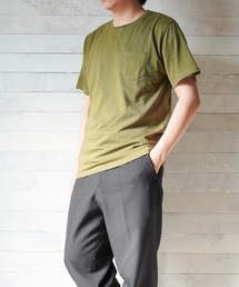【RS】無地半袖ポケット付きクルーネックTシャツ