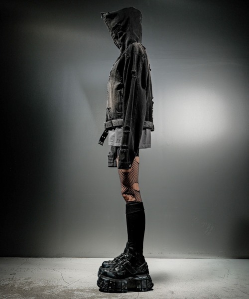 DIG YOUR OWN GRAVE】DENIM HOOD JKT / 【ディグユアオウングレイブ