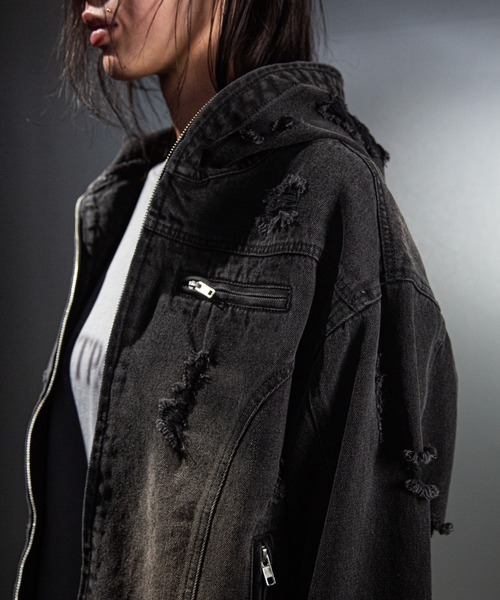 DIG YOUR OWN GRAVE】DENIM HOOD JKT / 【ディグユアオウン
