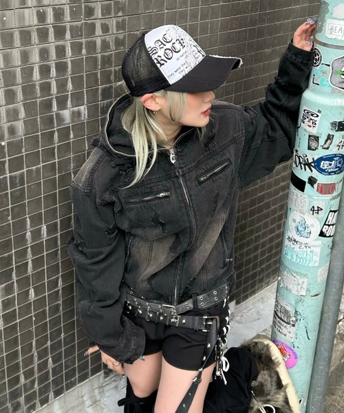 DIG YOUR OWN GRAVE】DENIM HOOD JKT / 【ディグユアオウン