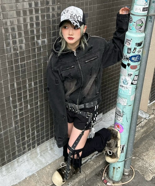 【DIG YOUR OWN GRAVE】DENIM HOOD JKT DIG YOUR OWN GRAVE】DENIM HOOD JKT / 【ディグユアオウン