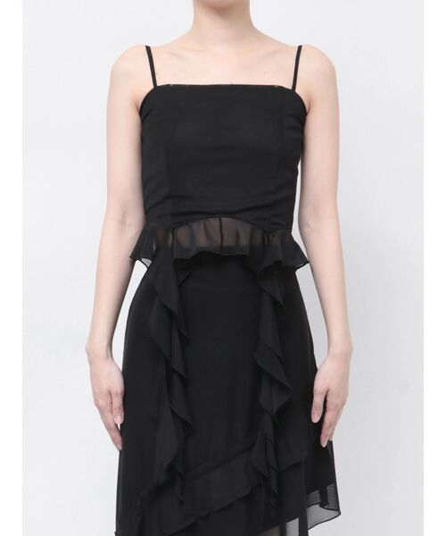 EMODA（エモダ）の「ハングラッフルキャミソール（Tシャツ/カットソー・レディース・ブラック/その他/ブラウン/その他1・FREE）」の2枚目の写真