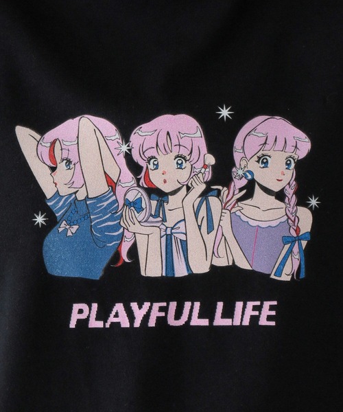 RAGEBLUE（レイジブルー）の「＜火曜び/TUESDAY＞コラボプリントTシャツ（Tシャツ/カットソー・レディース・オフホワイト/ブラック・FREE）」の14枚目の写真