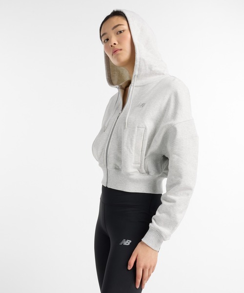 NEW BALANCE(ニューバランス)の「フレンチテリーフルジップ(パーカー・レディース・ブルー/ヘザーグレー・LARGE/MEDIUM/SMALL)」の10枚目の写真