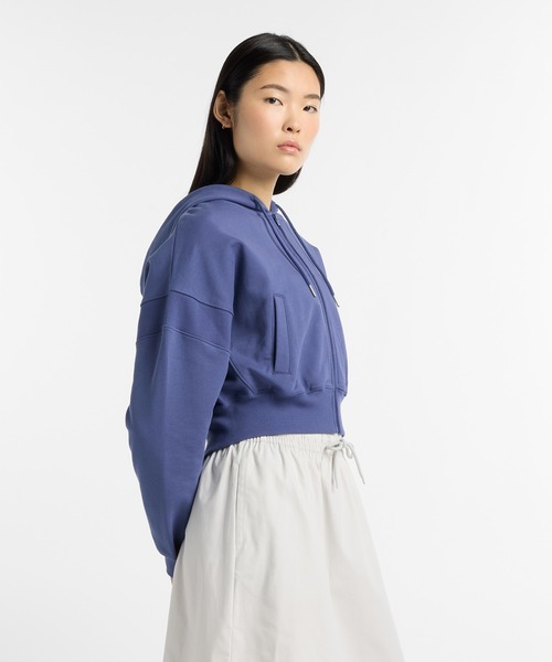 NEW BALANCE(ニューバランス)の「フレンチテリーフルジップ(パーカー・レディース・ブルー/ヘザーグレー・LARGE/MEDIUM/SMALL)」の11枚目の写真