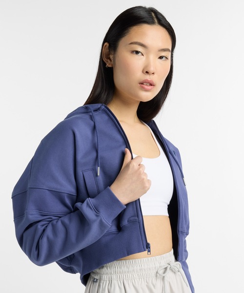 NEW BALANCE(ニューバランス)の「フレンチテリーフルジップ(パーカー・レディース・ブルー/ヘザーグレー・LARGE/MEDIUM/SMALL)」の18枚目の写真