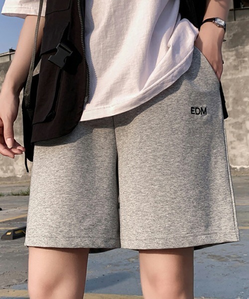 セール】ワンポイントハーフスウェット夏服イージーショートパンツ