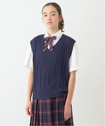 pom ponette junior（ポンポネットジュニア）の「*【接触冷感・抗菌防臭】Vネックベスト（シャツ/ブラウス・キッズ）」