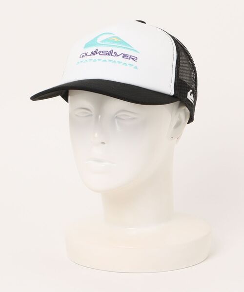 Quiksilver(クイックシルバー)の「QUIKSILVER/クイックシルバー OASIS TRUCKER CAP キャップ QCP252301(キャップ・メンズ・ブラック/ホワイト・FREE)」の6枚目の写真