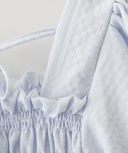 SpRay（スプレイ）の「シャ－リングスクエアネックトップス（シャツ/ブラウス・レディース・アイボリー/ブラック/ブルー/ホワイト/グリーン・FREE）」の19枚目の写真