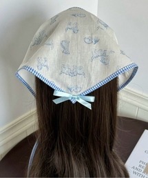 VIBGYOR（ヴィブジョー）の「【LAMPOON】CATバブーシュカ（その他ヘアアクセサリー）」