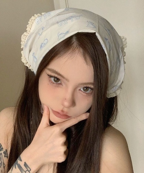 VIBGYOR(ヴィブジョー)の「【LAMPOON】CATバブーシュカ(その他ヘアアクセサリー・レディース・その他2/その他1・FREE)」の5枚目の写真