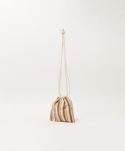 beej（ビージ）の「【別注】＜beej＞巾着バッグ / キッズ（ショルダーバッグ・キッズ・オレンジ/ライラック・FREE）」の5枚目の写真