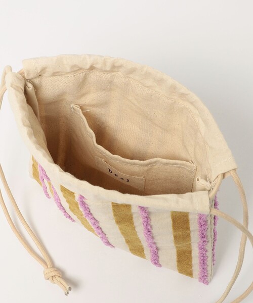 beej（ビージ）の「【別注】＜beej＞巾着バッグ / キッズ（ショルダーバッグ・キッズ・オレンジ/ライラック・FREE）」の9枚目の写真