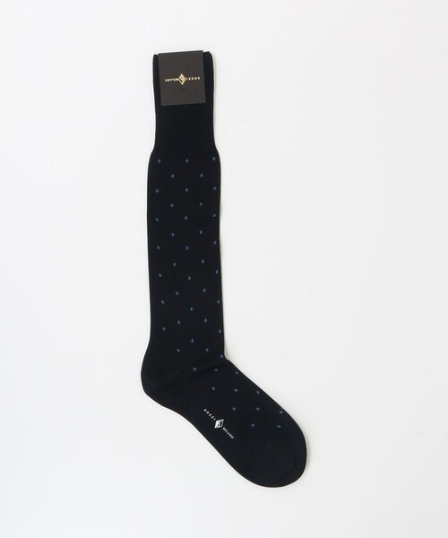 UNITED ARROWS（ユナイテッドアローズ）の「＜SOZZI＞ ドットカラー ハイソックス（ソックス/靴下・メンズ・グレー/ブラック/ブラウン/ネイビー・FREE）」の4枚目の写真