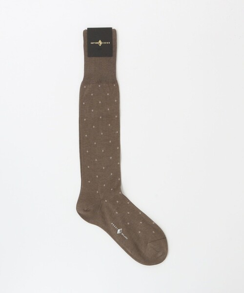 UNITED ARROWS（ユナイテッドアローズ）の「＜SOZZI＞ ドットカラー ハイソックス（ソックス/靴下・メンズ・グレー/ブラック/ブラウン/ネイビー・FREE）」の3枚目の写真