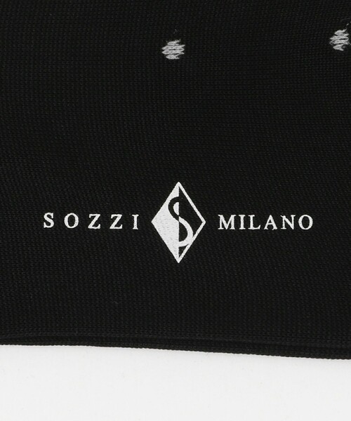 UNITED ARROWS（ユナイテッドアローズ）の「＜SOZZI＞ ドットカラー ハイソックス（ソックス/靴下・メンズ・グレー/ブラック/ブラウン/ネイビー・FREE）」の6枚目の写真