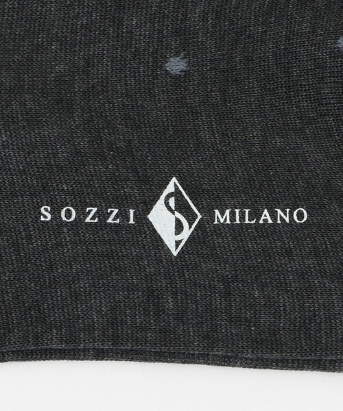 UNITED ARROWS（ユナイテッドアローズ）の「＜SOZZI＞ ドットカラー ハイソックス（ソックス/靴下・メンズ・グレー/ブラック/ブラウン/ネイビー・FREE）」の8枚目の写真