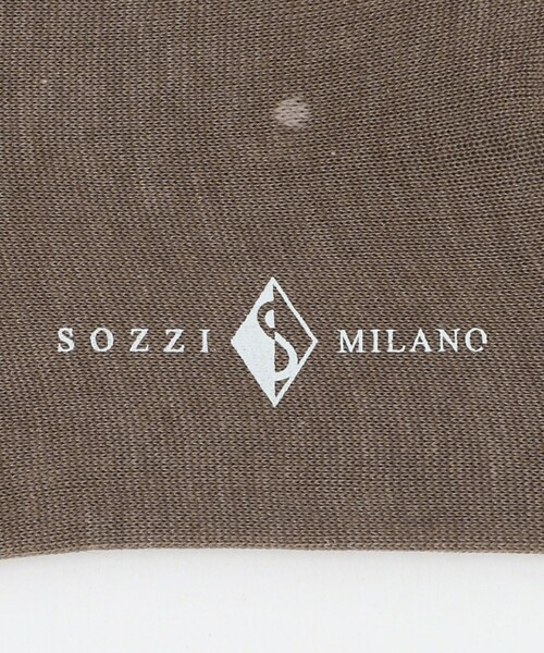 UNITED ARROWS（ユナイテッドアローズ）の「＜SOZZI＞ ドットカラー ハイソックス（ソックス/靴下・メンズ・グレー/ブラック/ブラウン/ネイビー・FREE）」の10枚目の写真