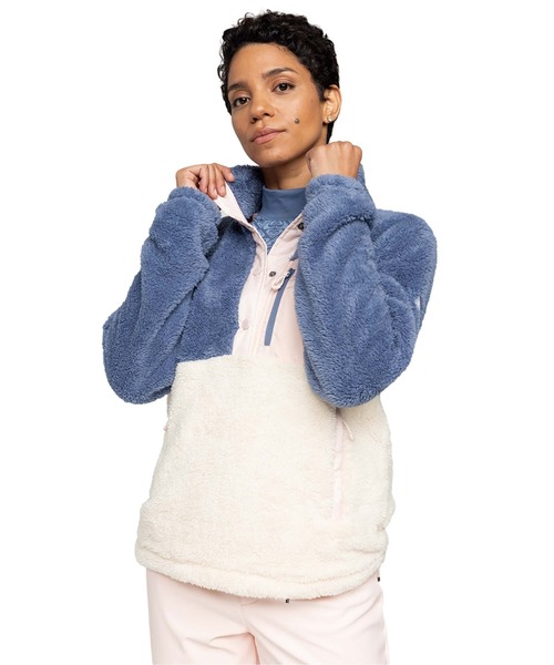 トレーナー スウェット ALABAMA /ロキシーハーフボタンモコモコレイヤー レディース セール】ALABAMA /ロキシーハーフボタンモコモコレイヤー