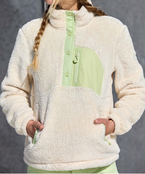 トレーナー スウェット ALABAMA /ロキシーハーフボタンモコモコレイヤー レディース セール】ALABAMA /ロキシーハーフボタンモコモコレイヤー