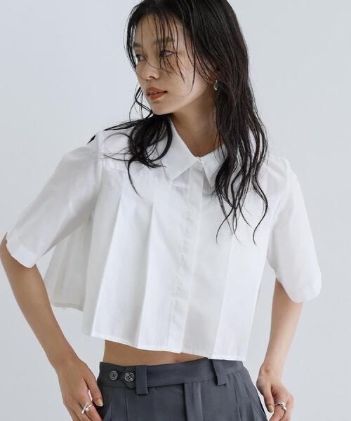 GALLEST(ギャレスト)の「【ZOZO限定】プリーツクロップドシャツ(シャツ/ブラウス・レディース・ホワイト・38)」の17枚目の写真