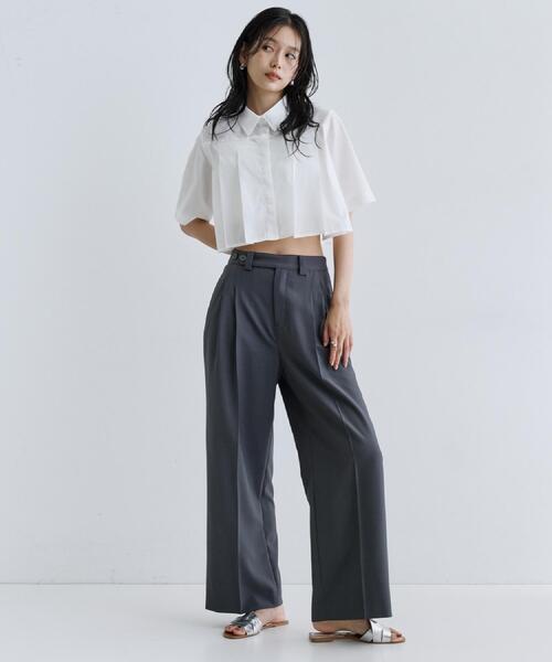 GALLEST(ギャレスト)の「【ZOZO限定】プリーツクロップドシャツ(シャツ/ブラウス・レディース・ホワイト・38)」の20枚目の写真