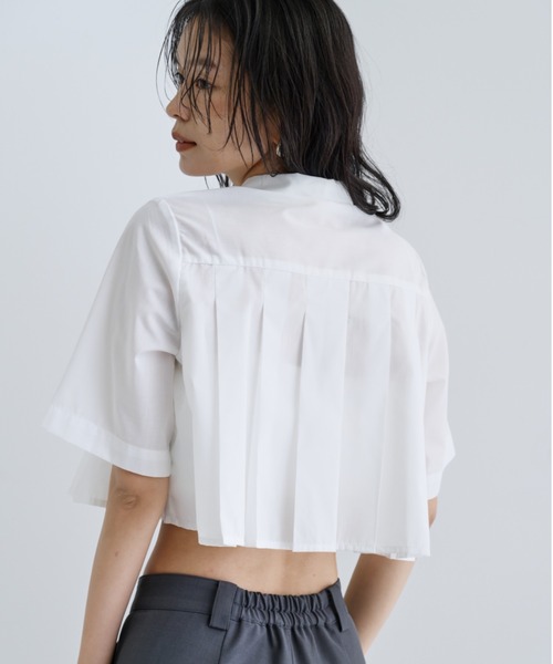 GALLEST(ギャレスト)の「【ZOZO限定】プリーツクロップドシャツ(シャツ/ブラウス・レディース・ホワイト・38)」の15枚目の写真
