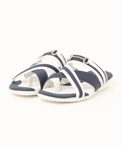 HIDEAWAYS NICOLE（ハイダウェイニコル）の「ビットサンダル（サンダル・メンズ・ブラック×グレー/カモフラージュ/トリコロール/ホワイト×ブラック・26.5cm/27.5cm）」の3枚目の写真