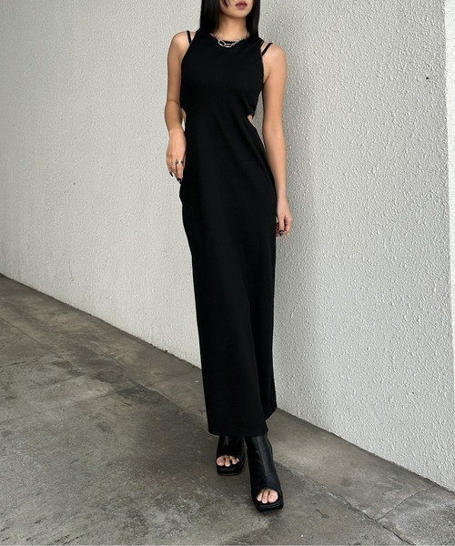 LVEU.】カットアウトノースリーブワンピース / ワンピース ワンピ