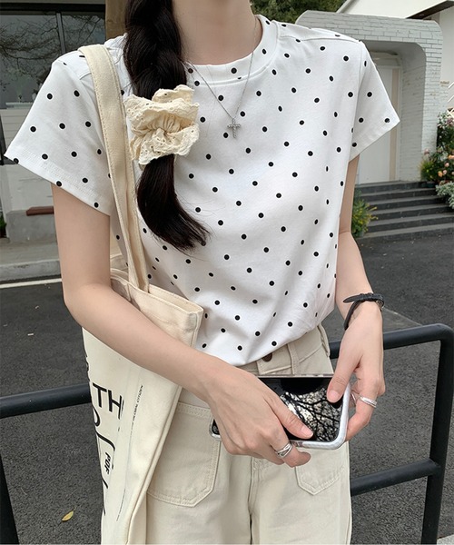 1moresheep × 章魚草「夏のヤシの木」ドット柄ミニTシャツ 楽天市場】ヤシの木 Tシャツ（サイズ（S/M/L）フリー