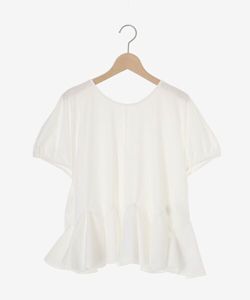 le.coeur blanc(ルクールブラン)の「TORRAZZO DONNA裾フレアートップス(Tシャツ/カットソー・レディース・ホワイト/ブラック・38)」の3枚目の写真