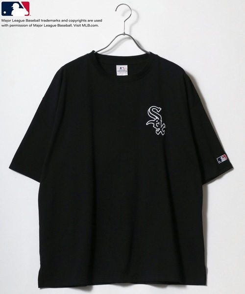Tシャツ　NEW ERA　黒　MLB　メジャーリーグチームロゴ　フェード感　L
