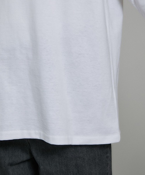 SALON adam et rope'（サロン アダム エ ロペ）の「ビジューエンブロイダリーオーバーサイズT（Tシャツ/カットソー・レディース・チャコールグレー/オフホワイト・FREE）」の19枚目の写真