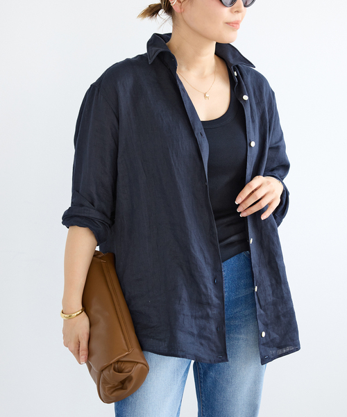 LINEN WASH CACHE シャツ（シャツ/ブラウス）｜Deuxieme Classe