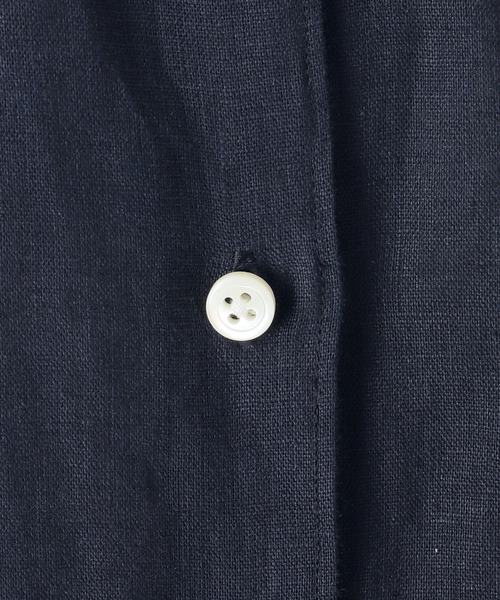 Deuxieme Classe LINEN WASH CACHE シャツネイビー LINEN WASH CACHE シャツ（シャツ/ブラウス）｜Deuxieme Classe
