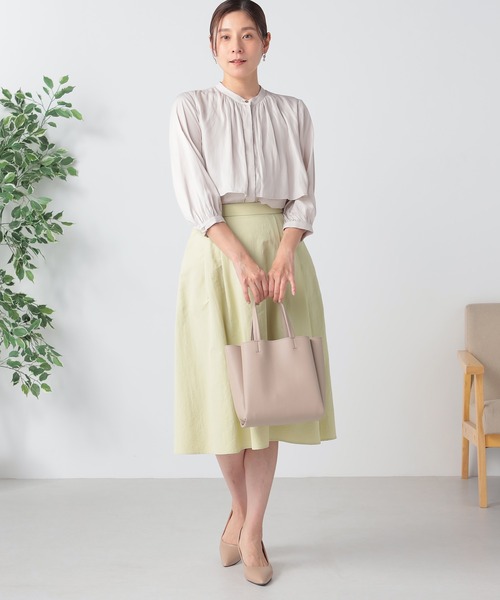 GALLORIA(ギャローリア)の「ケープ風ブラウス(シャツ/ブラウス・レディース・レモンイエロー/ライトグレー・LL/S/M/L)」の6枚目の写真