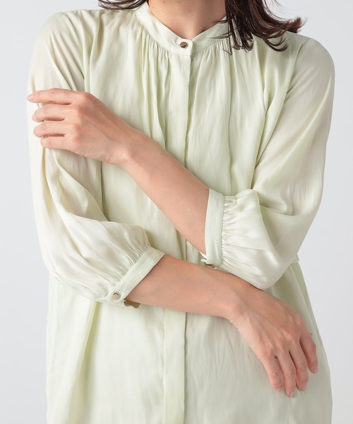 GALLORIA(ギャローリア)の「ケープ風ブラウス(シャツ/ブラウス・レディース・レモンイエロー/ライトグレー・LL/S/M/L)」の10枚目の写真